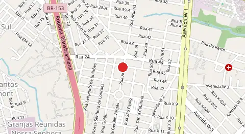 Mapa de Nossa Senhora de Lourdes