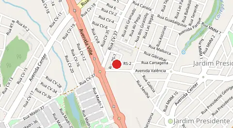 Mapa de Residencial Sevilha