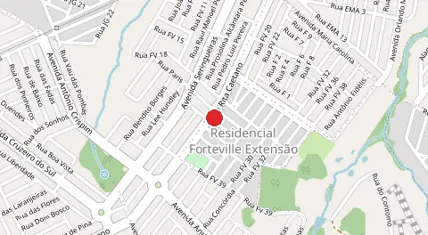 Mapa de Forte Ville Extensao