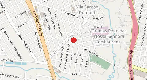 Mapa de Santos Dumont