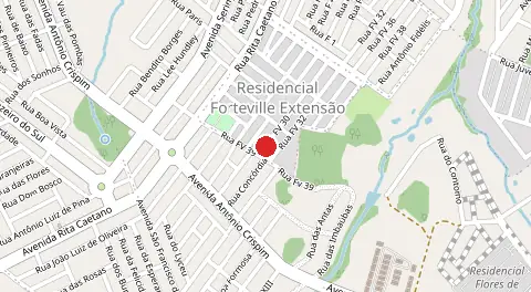 Mapa de Residencial Forte Ville Extensao