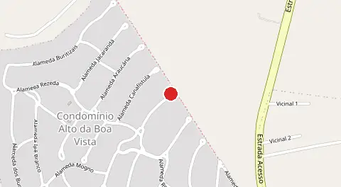 Mapa de Condomínio Alto da Boa Vista