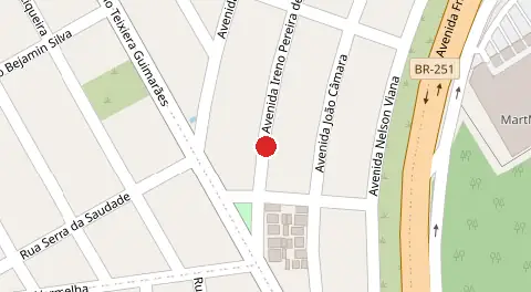 Mapa da localização
