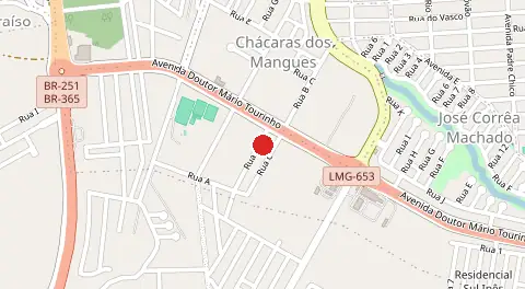 Mapa de Chácara dos Mangues