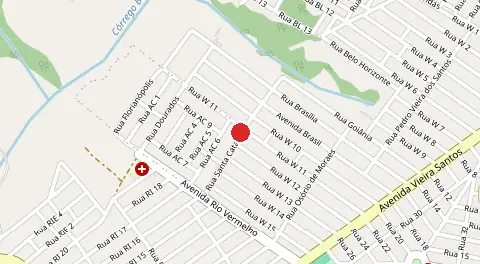 Mapa de Residencial Ana Clara