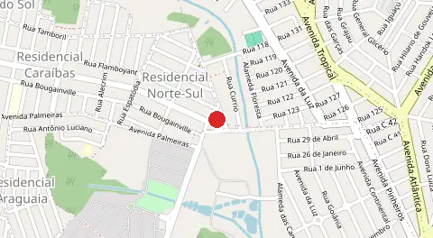 Mapa de Norte Sul
