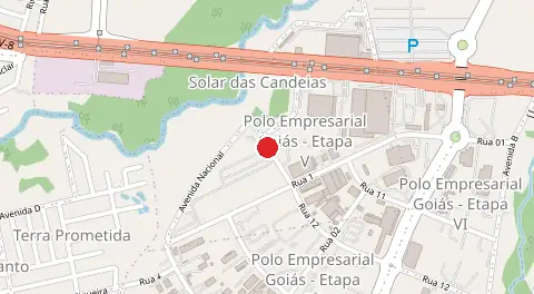 Mapa de Polo Empresarial de Goias