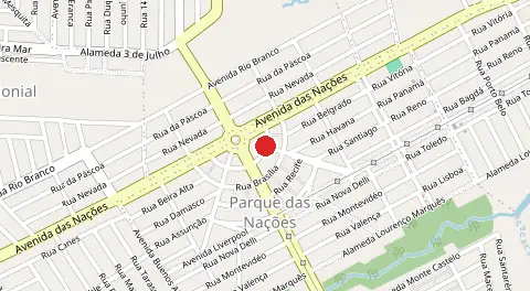 Mapa de Das Nações