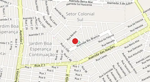 Mapa de Setor Colonial Sul