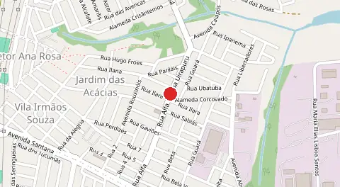 Mapa de Das Acacias