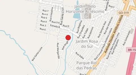 Mapa de Rosa do Sul