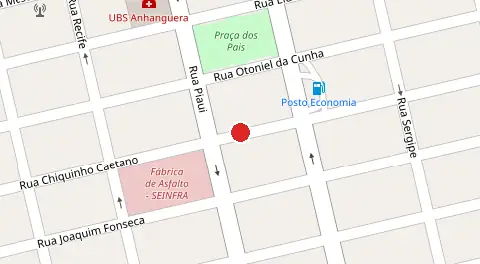 Mapa da localização