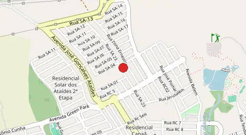 Mapa de Residencial Solar dos Ataides 2 Etapa