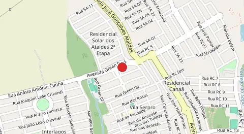 Mapa de Residencial Green Park
