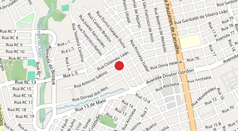 Mapa de Vila Rosalina Borges