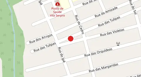 Mapa da localização