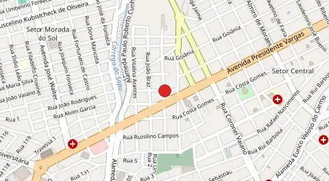 Mapa de Setor Oeste