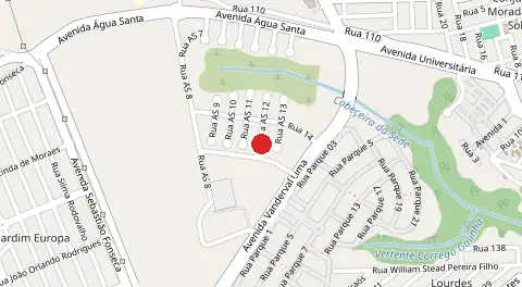 Mapa de Residencial Água Santa