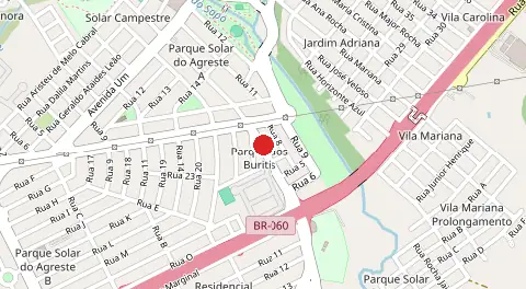 Mapa de Parque Solar do Agreste A