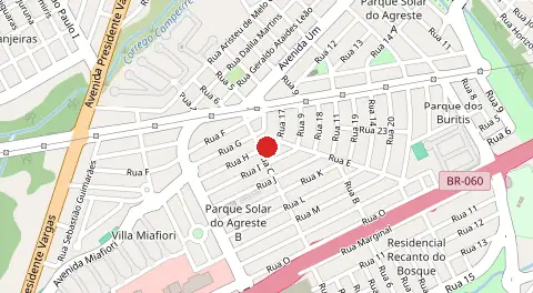 Mapa de Parque Solar do Agreste