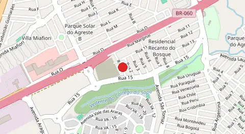 Mapa de Residencial Recanto do Bosque