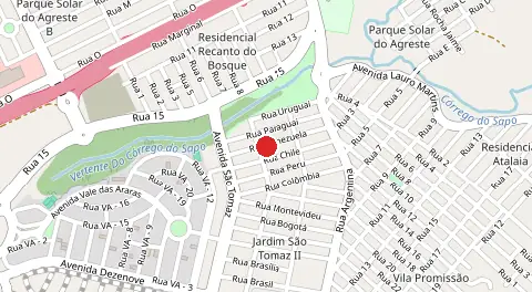 Mapa de Jardim São Tomaz