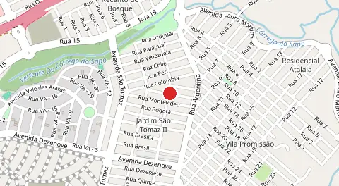 Mapa de Bairro São Tomas