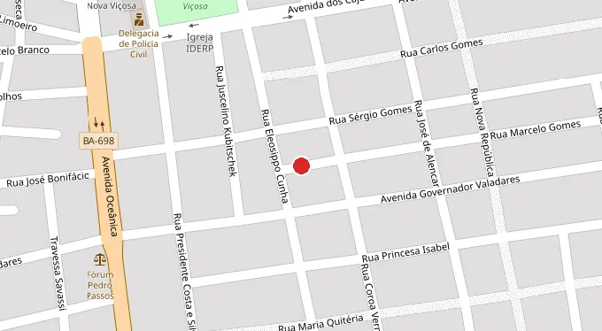 Mapa da localização