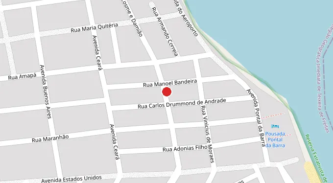 Mapa da localização