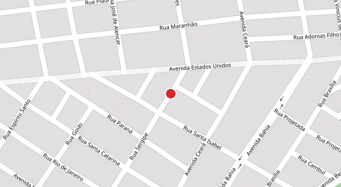 Mapa da localização