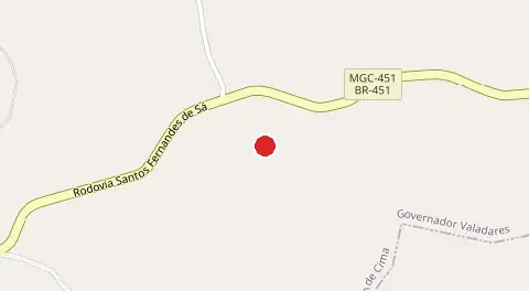 Mapa de Córrego do Bugre