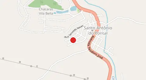 Mapa de Santo Antônio do Pontal
