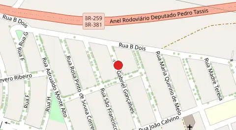 Mapa da localização