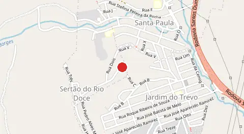 Mapa de Sertao do Rio Doce