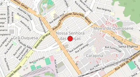 Mapa de Nossa Senhora das Gracas