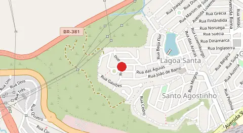 Mapa de Lagoa Santa