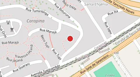 Mapa da localização