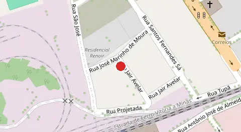 Mapa da localização