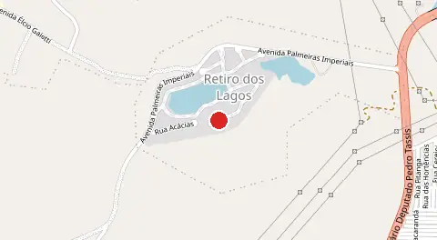 Mapa de Retiro dos Lagos
