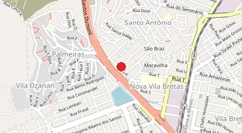Mapa de Nova Vila Bretas