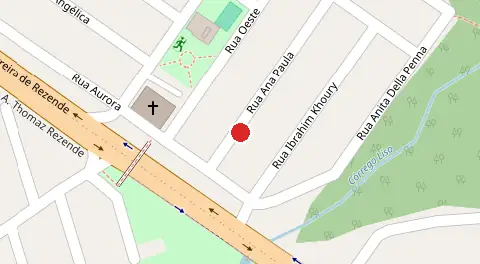 Mapa da localização