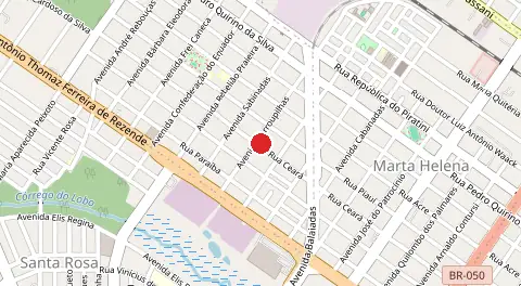 Mapa de Nossa Senhora das Gracas