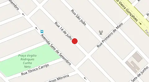 Mapa da localização