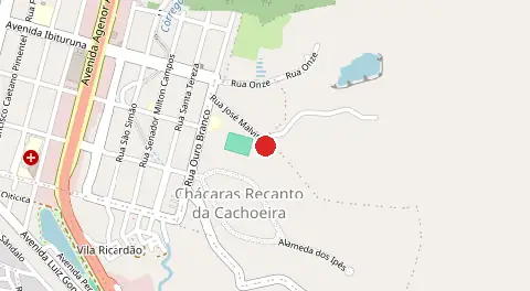 Mapa de Chácaras Recanto das Cachoeiras