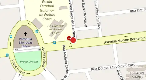 Mapa da localização