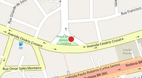 Mapa da localização