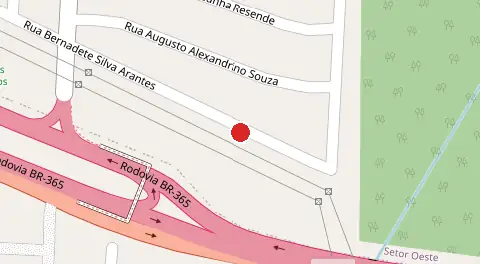Mapa da localização