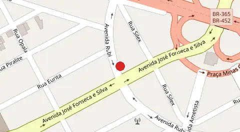 Mapa da localização