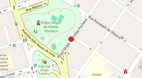 Mapa da localização