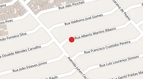 Mapa da localização